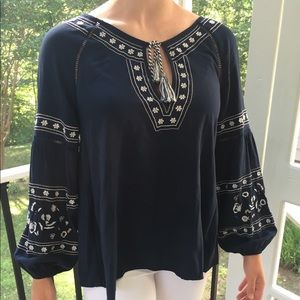 Abercrombie & Fitch Navy Blouse